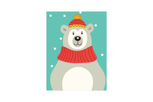 Christmas Animal Character Polar Bear Illustration Review