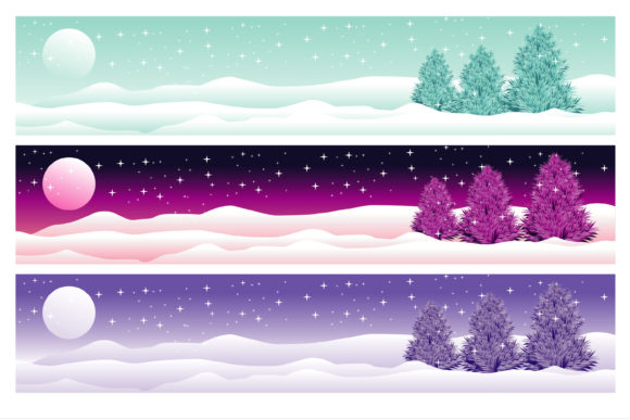 Christmas Banner Template Best Design for Illustrations