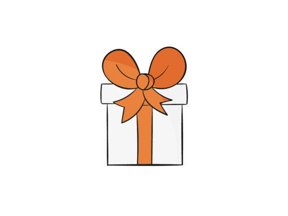 Christmas Illustration Gift Box for Handmade Creations