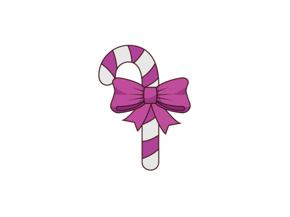 Christmas Illustration Stick Candys for Website and Editorial Use