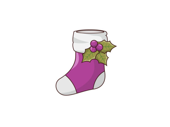 Christmas Illustration Tiny Socks for Branding and Packaging