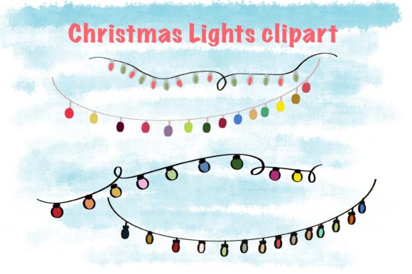 Christmas Lights Clipart Feature for Festive Crafting