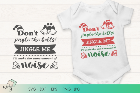 Christmas Quote for Babies SVG Cut File Illustrations