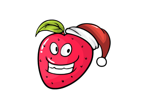 Christmas Strawberry Illustrations