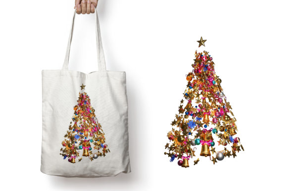 Christmas Tree Shape 3D Illustration