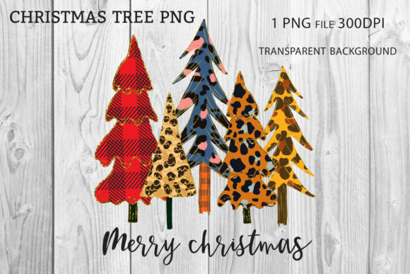 Sublimation Christmas Tree Illustrations for Festive Branding