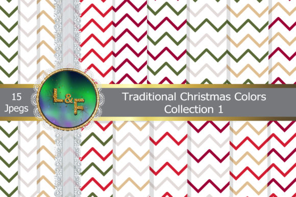 Traditional Christmas Color Zigzag Illustration Review